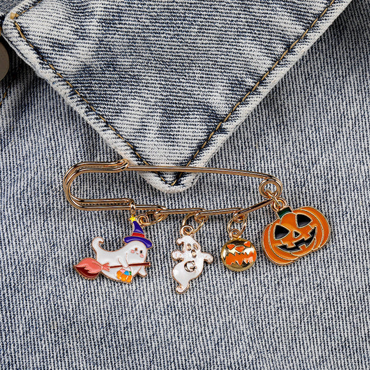 Funny Pumpkin Charm Pin