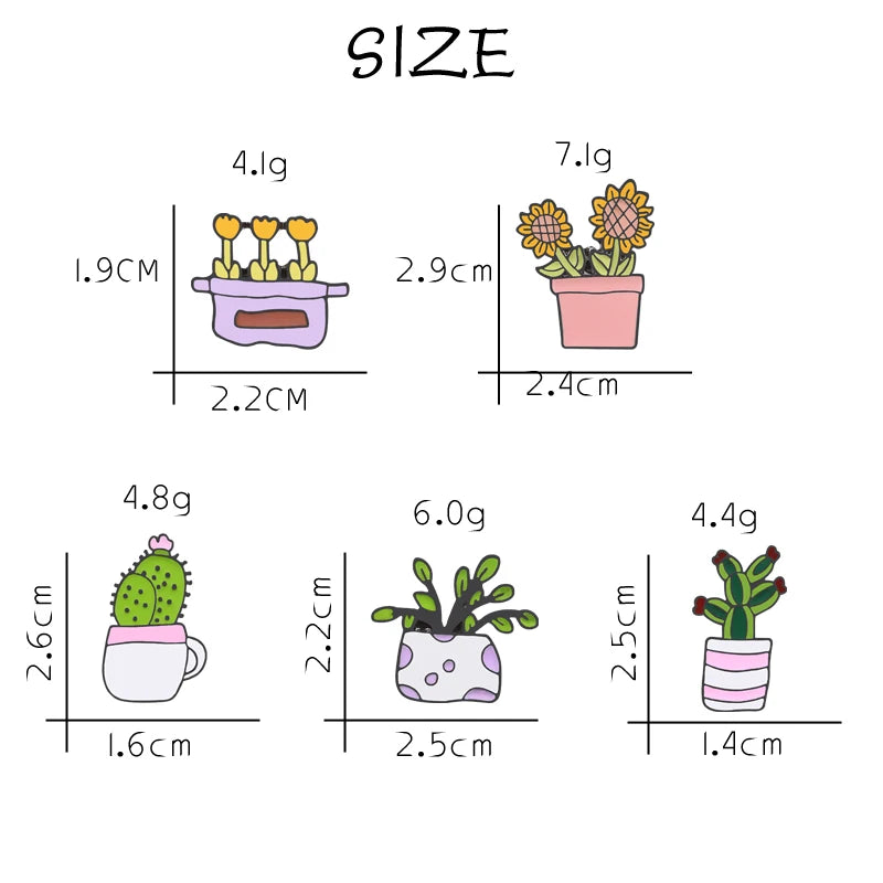 Cute Cactus Potted Plants