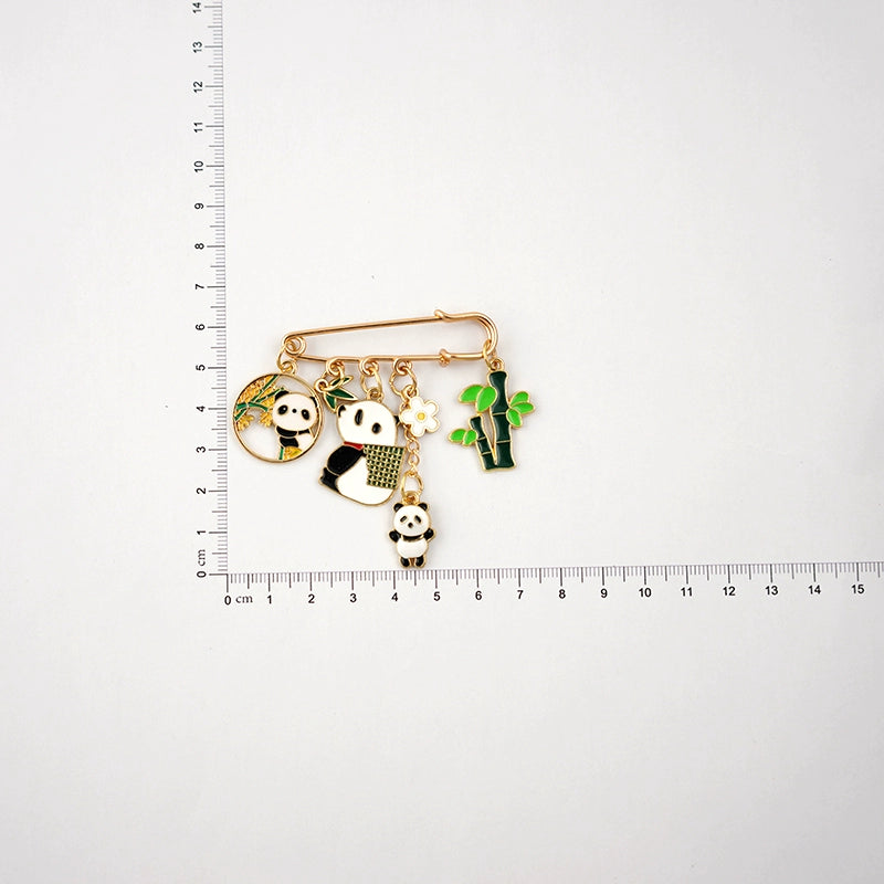 Chinese Bamboo Charm Pin