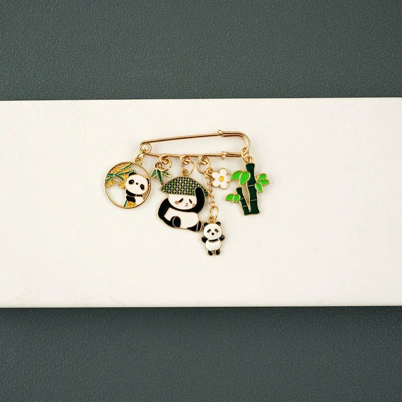 Chinese Bamboo Charm Pin