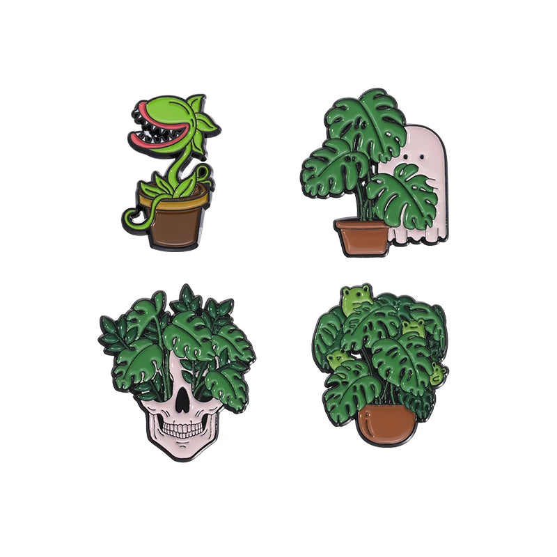 Skull Head Potted Plants