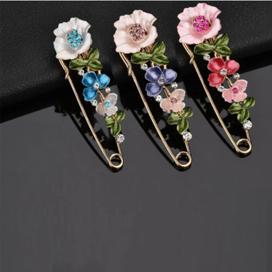 Elegant Flower Charm Pin